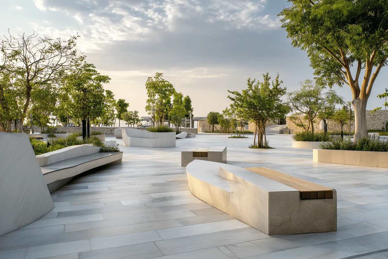 Parks, malls — Flow